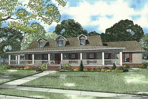 Farmhouse Exterior - Front Elevation Plan #17-415