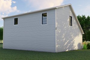 Exterior - Rear Elevation for Craftsman House Plan #1064-91 - 2 bed, 1 bath