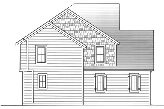 Exterior - Other Elevation for Craftsman House Plan #46-470 - 4 bed, 2.5 bath