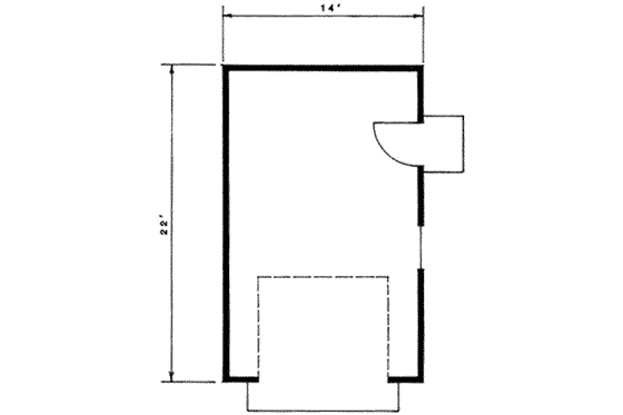 Floor Plan - Main Floor for Traditional House Plan #116-136, 0 bath