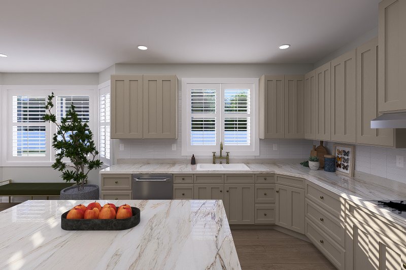 House Plan Design - Interior - Kitchen 1 for Farmhouse House Plan #1060-291 - 2 bed, 2.5 bath