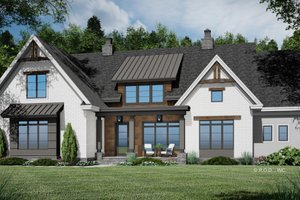 Exterior - Front Elevation 3 for Farmhouse House Plan #51-1223 - 3 bed, 3 bath