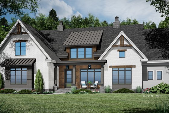 Exterior - Front Elevation 3 for Farmhouse House Plan #51-1223 - 3 bed, 3 bath