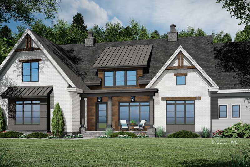 House Plan Design - Exterior - Front Elevation 3 for Farmhouse House Plan #51-1223 - 3 bed, 3 bath