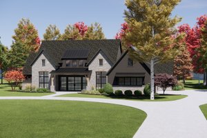Exterior - Front Elevation 4 for European House Plan #1096-45 - 4 bed, 4.5 bath