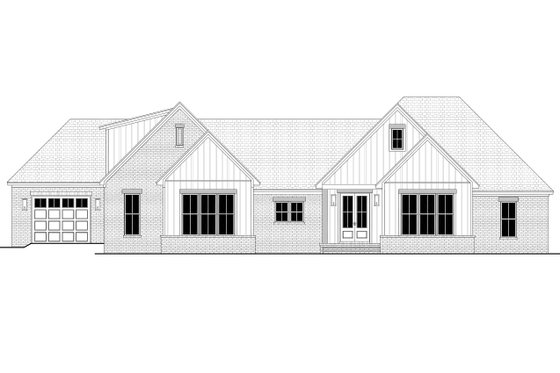 Exterior - Front Elevation 6 for Farmhouse House Plan #430-400 - 4 bed, 2.5 bath