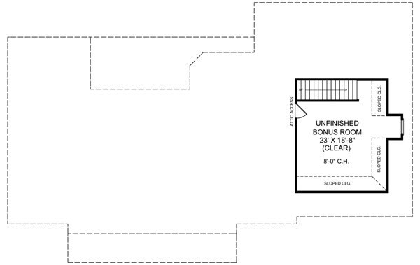 Dream House Plan - Southern Floor Plan - Upper Floor Plan #21-176