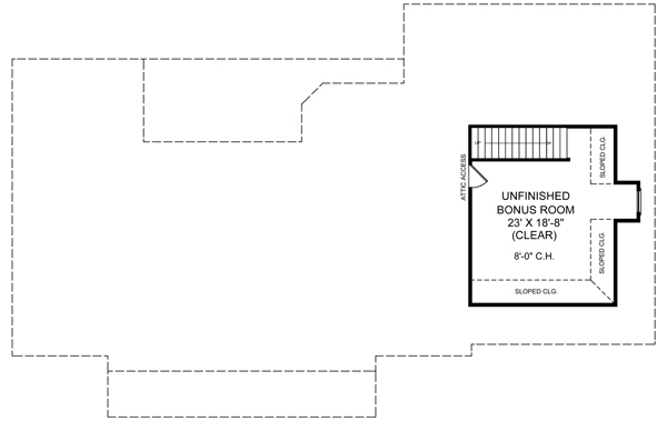 Home Plan - Southern Floor Plan - Upper Floor Plan #21-176