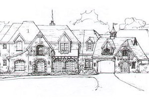 European Exterior - Front Elevation Plan #141-279