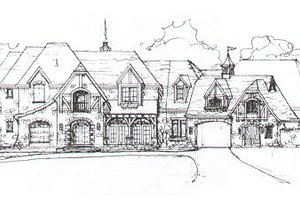 European Exterior - Front Elevation Plan #141-279