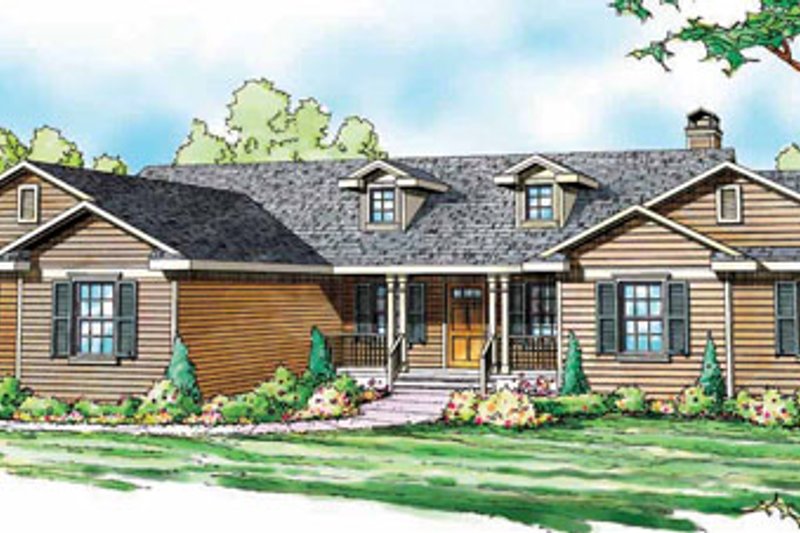Home Plan - Ranch Exterior - Front Elevation Plan #124-818