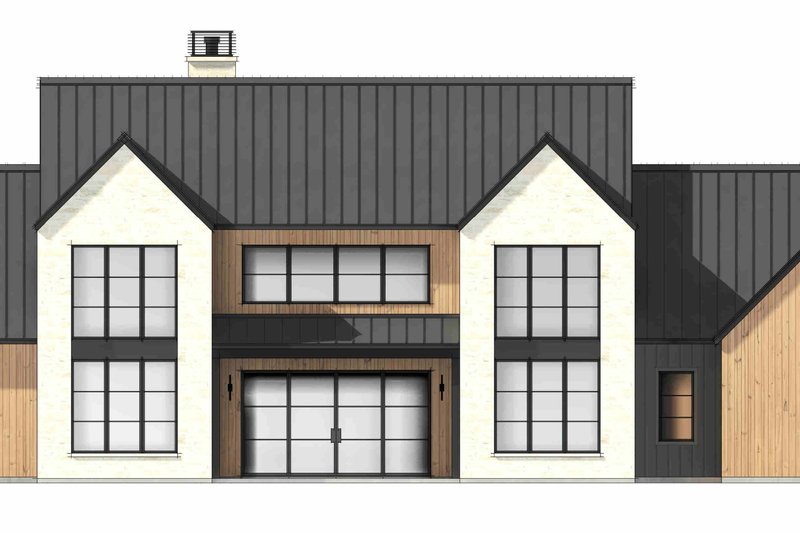 House Design - Exterior - Front Elevation 5 for Modern House Plan #1096-161 - 4 bed, 4.5 bath
