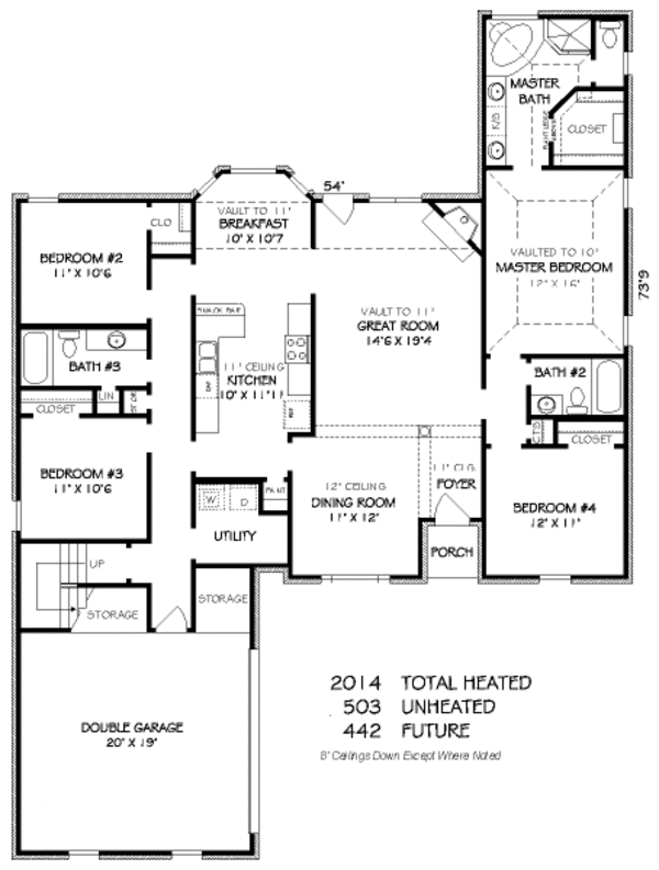 Traditional Floor Plan - Main Floor Plan #424-375