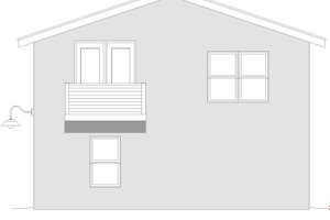 Exterior - Other Elevation 1 for Country House Plan #932-973, 1 bath