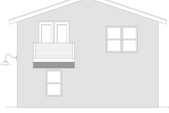 Exterior - Other Elevation 1 for Country House Plan #932-973, 1 bath