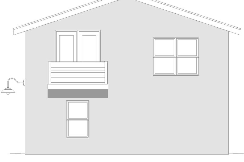 Dream House Plan - Exterior - Other Elevation 1 for Country House Plan #932-973, 1 bath