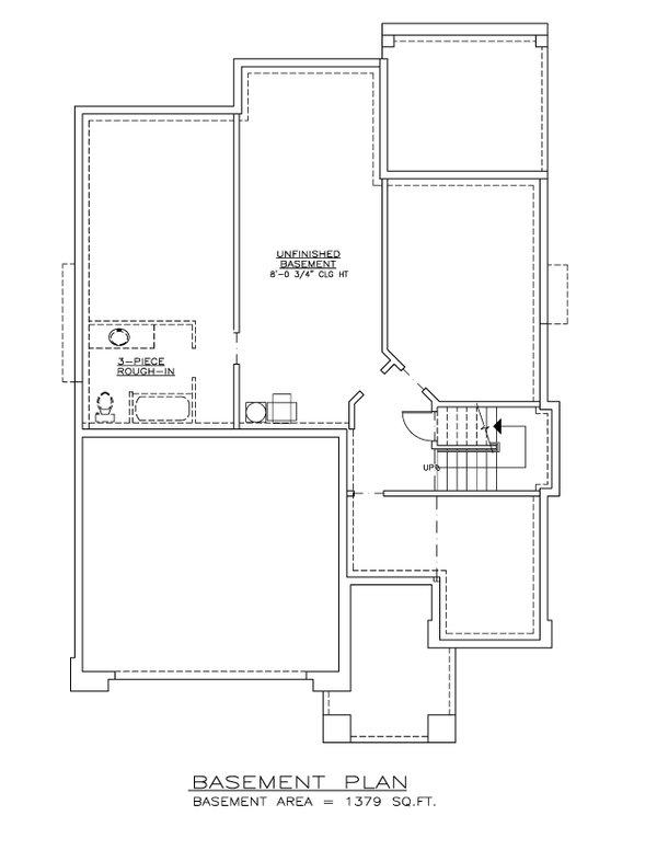 Modern Floor Plan - Lower Floor Plan #1100-22