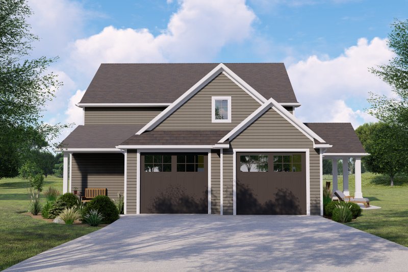 Home Plan - Craftsman Exterior - Front Elevation Plan #1064-145