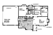Craftsman Style House Plan - 3 Beds 2 Baths 1282 Sq/Ft Plan #47-327 