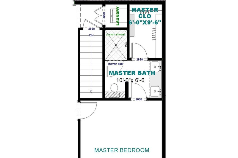 Architectural House Design - Floor Plan - Main Floor 1 for Craftsman House Plan #44-225 - 3 bed, 2 bath