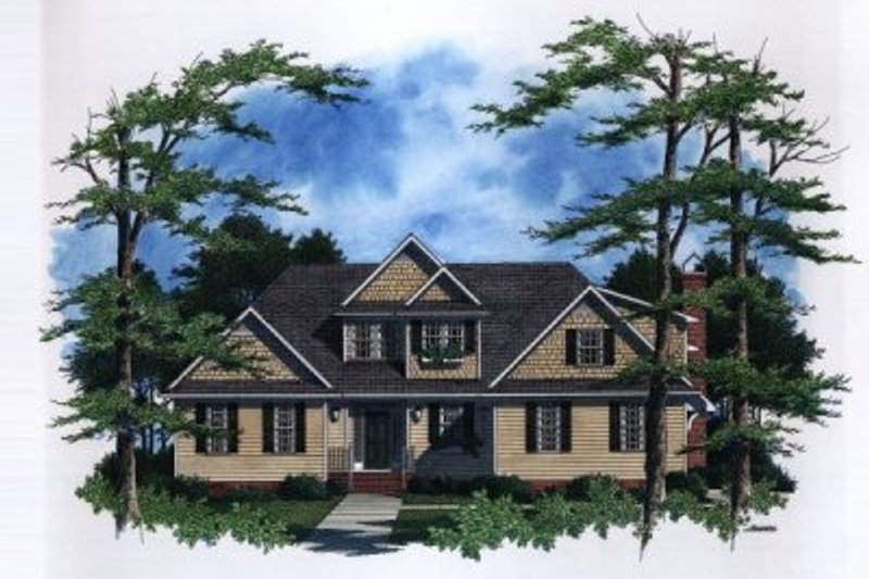 House Blueprint - Traditional Exterior - Front Elevation Plan #41-161