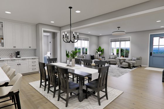 Interior - Dining Room for Farmhouse House Plan #51-1278 - 4 bed, 4.5 bath