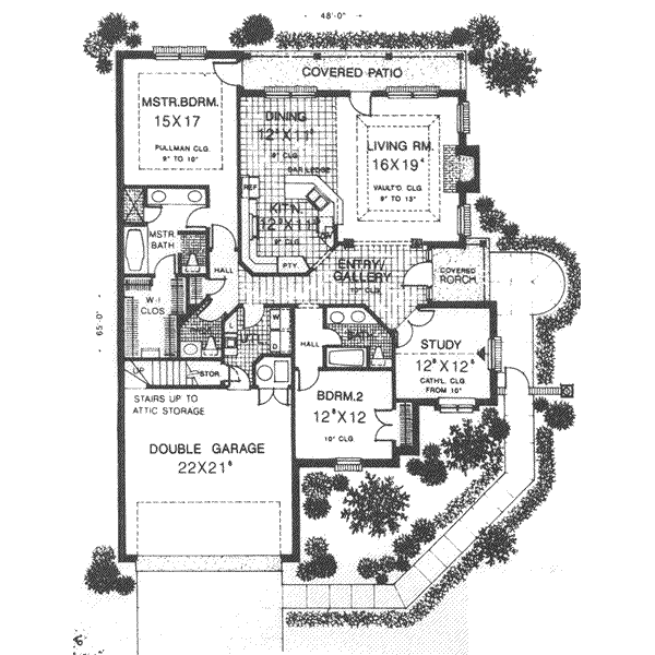 Tudor Floor Plan - Main Floor Plan #310-481