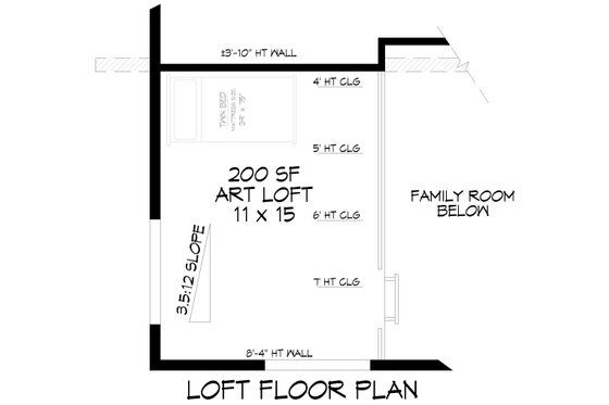 Floor Plan - Upper Floor 1 for Country House Plan #932-1276 - 3 bed, 2 bath