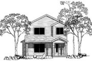 Traditional Style House Plan - 4 Beds 3 Baths 1458 Sq/Ft Plan #303-347 