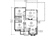 Cabin Style House Plan - 2 Beds 1 Baths 946 Sq/Ft Plan #25-1119 