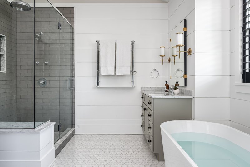House Blueprint - Interior - Master Bathroom 1 for Farmhouse House Plan #928-373 - 3 bed, 3.5 bath