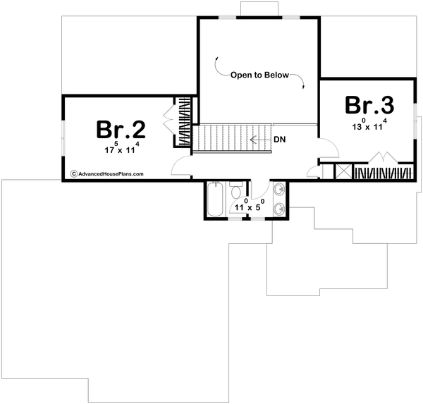 House Design - Craftsman Floor Plan - Upper Floor Plan #455-231