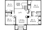 European Style House Plan - 5 Beds 3.5 Baths 3850 Sq/Ft Plan #57-136 
