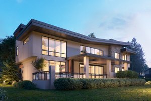 Exterior - Other Elevation 3 for Contemporary House Plan #1066-110 - 4 bed, 5.5 bath