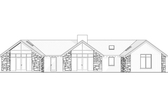 Exterior - Other Elevation 2 for Modern House Plan #520-6 - 3 bed, 3 bath