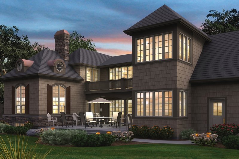 Dream House Plan - Traditional Exterior - Other Elevation Plan #48-244