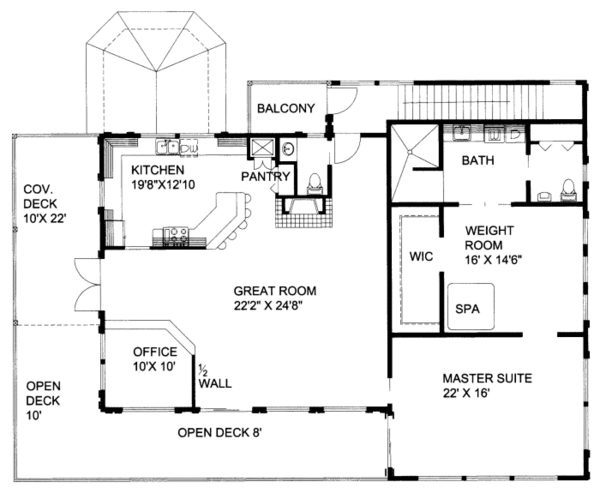 Home Plan - Bungalow Floor Plan - Main Floor Plan #117-671