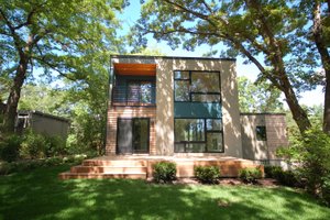 Exterior - Rear Elevation for Modern House Plan #909-10 - 3 bed, 3 bath