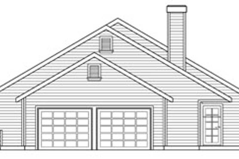 House Plan Design - Exterior - Other Elevation 1 for Ranch House Plan #124-273 - 3 bed, 2 bath