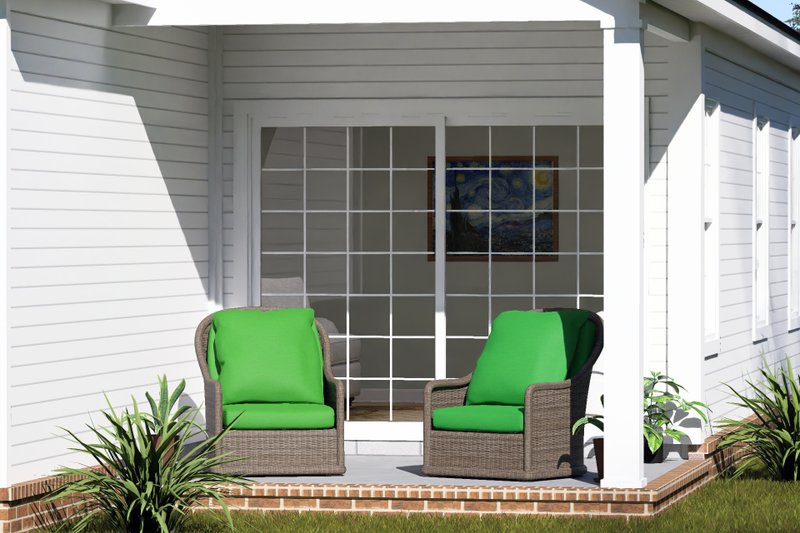 Architectural House Design - Exterior - Covered Porch for Cottage House Plan #513-2465 - 4 bed, 3 bath