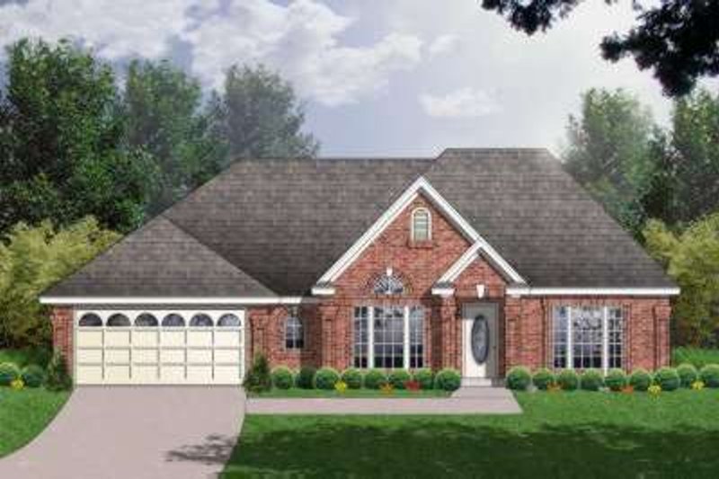 Architectural House Design - Traditional Exterior - Front Elevation Plan #40-168
