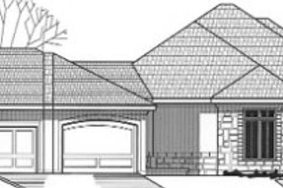 Exterior - Front Elevation for Traditional House Plan #67-749 - 2 bed, 2 bath