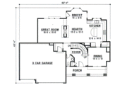 Modern Style House Plan - 4 Beds 3 Baths 2582 Sq/Ft Plan #67-731 