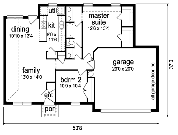 Traditional Floor Plan - Main Floor Plan #84-294