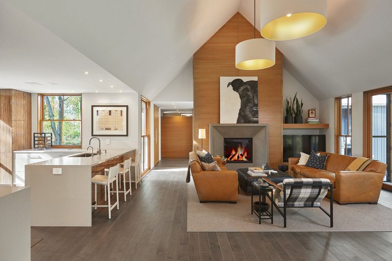 Dream House Plan - Interior - Family Room 1 for Farmhouse House Plan #901-150 - 4 bed, 3.5 bath