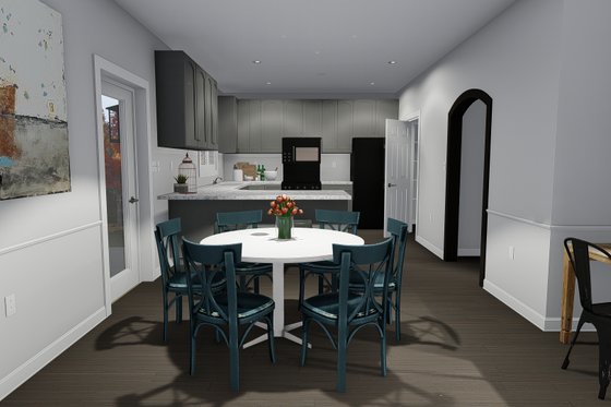 Interior - Dining Room for Traditional House Plan #1060-7 - 5 bed, 3.5 bath