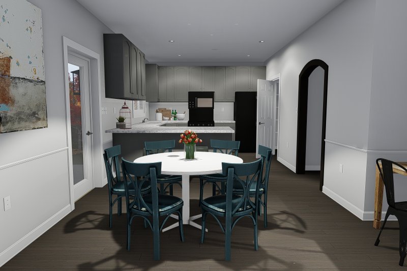 Architectural House Design - Interior - Dining Room for Traditional House Plan #1060-7 - 5 bed, 3.5 bath