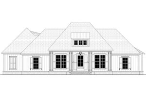 Exterior - Front Elevation 4 for Southern House Plan #430-216 - 3 bed, 2.5 bath