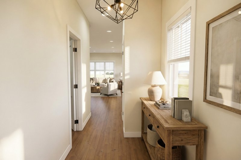 House Design - Interior - Entry for Farmhouse House Plan #51-1518 - 4 bed, 2.5 bath