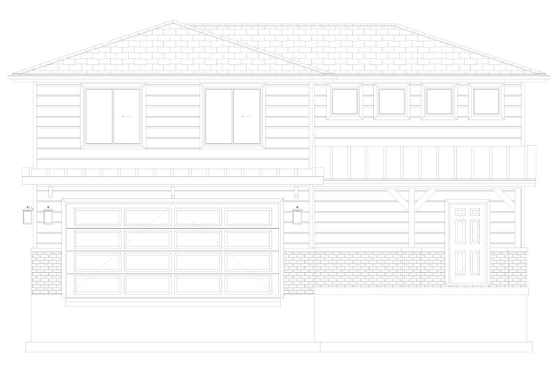 Architectural House Design - Exterior - Front Elevation 5 for Farmhouse House Plan #1060-254 - 3 bed, 2.5 bath